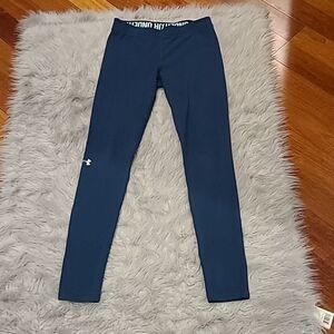 Under Armour womens teal charged cotton stretch workout leggings size small‎